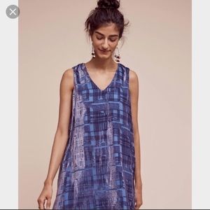 Anthropologie Purple Shift Dress